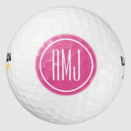 Pink und weiß anpassen golfball