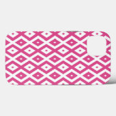 Pink und weiß Diamant Muster Case-Mate iPhone ca. Hülle (Rückseite (Horizontal))