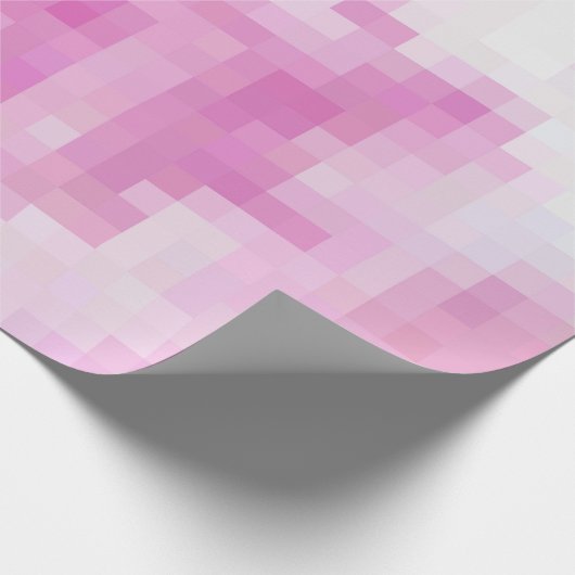 Pink und weiß gestrichenes Papier Geschenkpapier (Ecke)