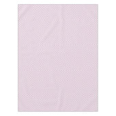 Pink und Weiß Gingham geprüft Tischdecke (Vorderseite)