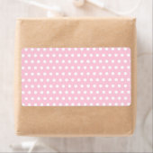 Pink und Weiß Polka Dot Muster. Spotty. (Insitu)