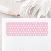 Pink und Weiß Polka Dot Muster. Spotty. (Insitu)