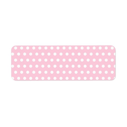 Pink und Weiß Polka Dot Muster. Spotty. (Vorne)