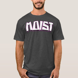 PINK UND WEISS-RETRO-MOIST T-Shirt