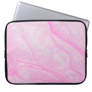 PINK UND WEISSE ABSTRAKTE BILDUNG LAPTOPSCHUTZHÜLLE
