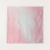 PINK UND WEISSE ABSTRAKTE BILDUNG WANDTEPPICH (Vorderseite (Horizontal))