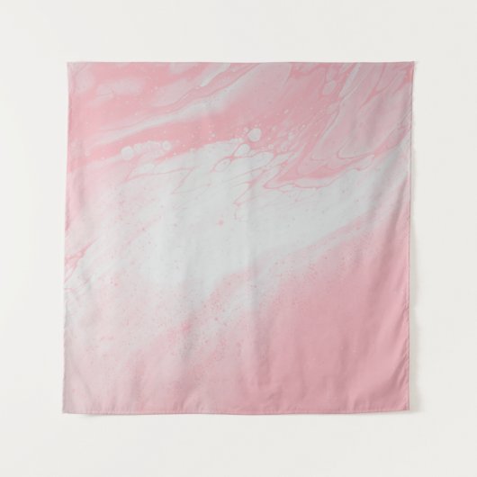 PINK UND WEISSE ABSTRAKTE BILDUNG WANDTEPPICH (Vorderseite)
