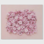 PINK UND WEISSE BLUME PETALS GESCHENKPAPIER (Flach)
