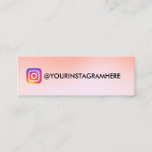 PINK UND WEISSE FARBMEDIEN MINI VISITENKARTE (Vorderseite)