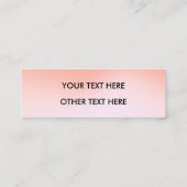 PINK UND WEISSE FARBMEDIEN MINI VISITENKARTE (Rückseite)