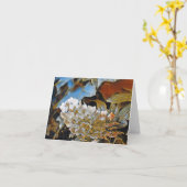 PINK UND WEISSE HYDRANGEA KARTE (Gelbe Blume)