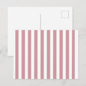 Pink und weiße Streifen - Postkarte (Vorne/Hinten)
