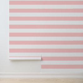 Pink und weiße weiße Streifen Tapete