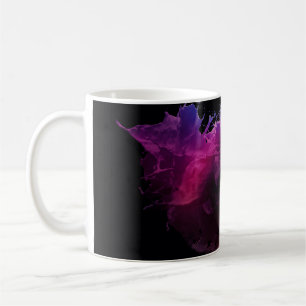 PINK- UND WEISSRAUCHILLUSTRATION KAFFEETASSE
