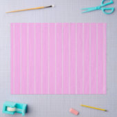 PInk- und Weißstreifenmuster Seidenpapier (Basteln)
