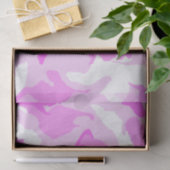 Pink und White Camouflage Muster Seidenpapier (Geschenk)