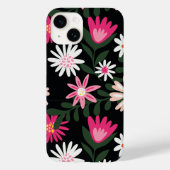 Pink und White Daisy Muster Case-Mate iPhone Hülle (Rückseite)