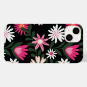 Pink und White Daisy Muster Case-Mate iPhone Hülle (Rückseite (Horizontal))