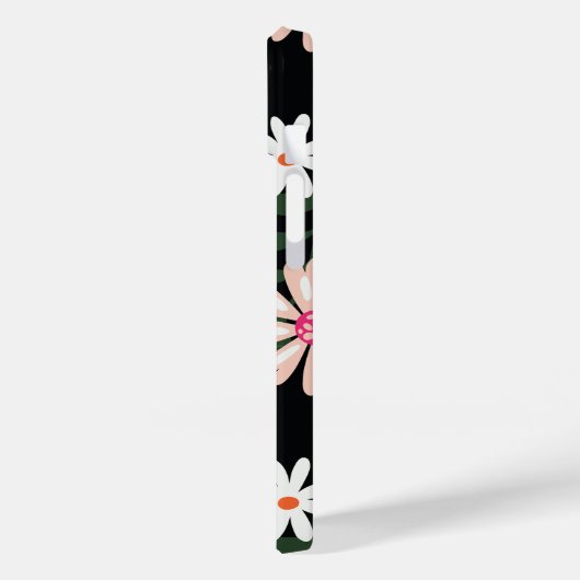 Pink und White Daisy Muster Case-Mate iPhone Hülle (Rückseite / Links)