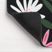 Pink und White Daisy Muster Mousepad (Ecke)