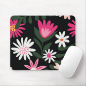 Pink und White Daisy Muster Mousepad (Mit Mouse)