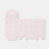 Pink und White Gingham Baby Dusche Geschenkschachtel (Ungefaltet)