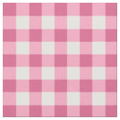 Pink und White Gingham Karo Stoff (Nahaufnahme)