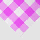 Pink und White Gingham Muster - Gewebe Seidenpapier (Detail)