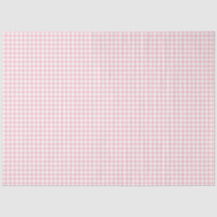 Pink und White Gingham Musterteppichpapier Seidenpapier