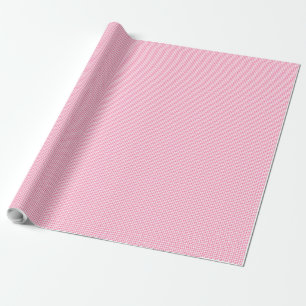 Pink und White Gingham Wrapping Paper Geschenkpapier