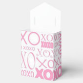 Pink und White Hugs und Kisses Pattern Gefälligkei Geschenkschachtel (Geöffnet)