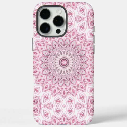 Pink und White Mandala Muster Case-Mate iPhone Hülle (Rückseite)
