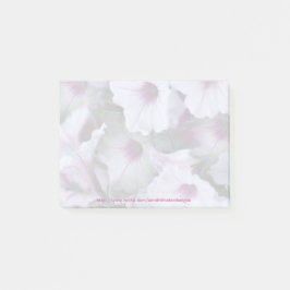 Pink und White Petunias Post-it Note Pad Klebezettel