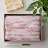 Pink und White Pine Blätter Weihnachten Seidenpapier (Geschenk)