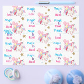 Pink Unicorn Birthday Party Scrapbook Paper Flyer (Einzeln)