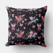 Pink Unicorn Dragon Mix Kissen (Vorderseite)