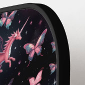 Pink Unicorn Dragon Mix Pickleball Schläger (Linke Seite)