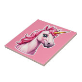 Pink Unicorn Fantasy Fliese (Seite)