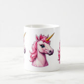 Pink Unicorn Fantasy Kaffeetasse (Mittel)