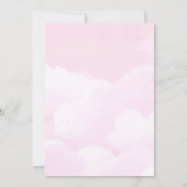 Pink Unicorn Five Is A Magical Vibe Birthday Einladung (Rückseite)