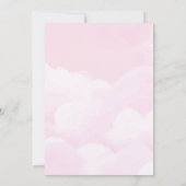 Pink Unicorn Four ever Magical Fourth Birthday Einladung (Rückseite)