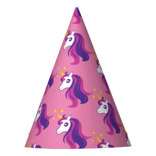 Pink unicorn Girl's Birthday Party Papier Kegel Hü Partyhütchen