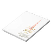 Pink Unicorn Inspiration Zitat Notizblock (Rotiert)