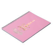 Pink Unicorn Inspiration Zitat Notizblock (Linke Seite)