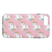 Pink Unicorn Muster Case-Mate iPhone Hülle (Rückseite (Horizontal))