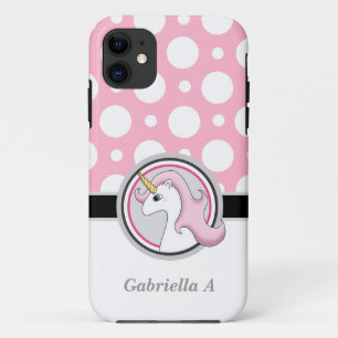 Pink Unicorn Polka Dot iPhone 5 Fall 11 Hülle