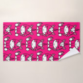 Pink Unicorn Pony Badehandtuch (Badehandtuch)