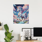 Pink Unicorn Poster (Heimbüro)