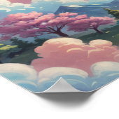 Pink Unicorn Poster (Ecke)