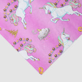 Pink Unicorn Weihnachten Seidenpapier (Ausschnitt)